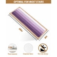 thumbnail image 4 of Stair Treads for Wooden Steps, Purple Ombre Peel and Stick Stair Treads with Reusable Adhesive, Farmhouse Vintage Wooden Striped Non Slip Indoor Stairs Runner Rugs Mats for Elders Dogs 8"x30" 15PCS, 4 of 7