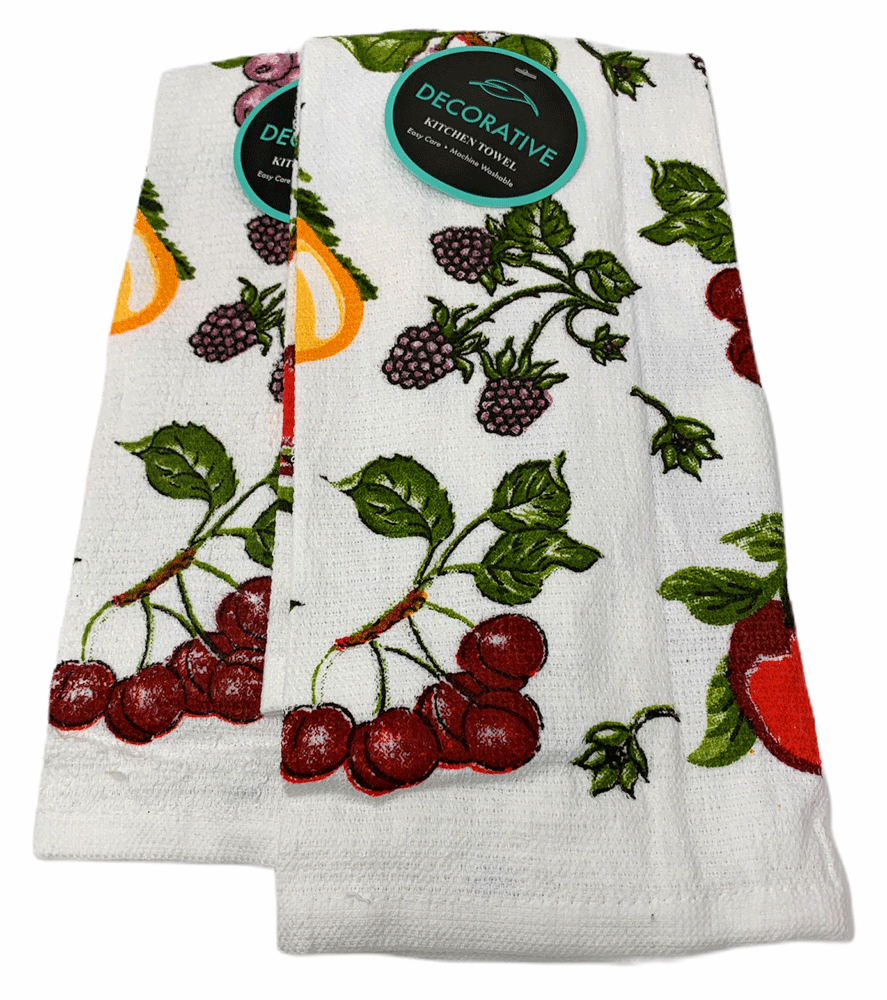 Northeast Home Goods 24" L x 16" W Printed Kitchen Dish Hand Towels