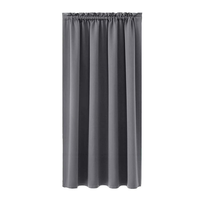 Dvruxg Solid Colour Blackout Silk Curtains - Heat Insulating & Soundproof | Bedroom & Kitchen | Energy Saving | Easy Installation