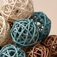 thumbnail image 5 of BlinkL Brown Valentine's Day Wicker Decorative Balls 36 Count, 5 of 6