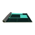 thumbnail image 2 of Ahgly Company Indoor Rectangle Abstract Turquoise Blue Contemporary Area Rugs, 7' x 10', 2 of 4