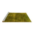 thumbnail image 2 of Ahgly Company Machine Washable Indoor Square Oriental Yellow Industrial Area Rugs, 3' Square, 2 of 4