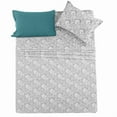 thumbnail image 4 of Lux Decor Collection Microfiber Twin Bed Sheets Set, 4 Pc Bedding Sheet Set - White Gray, 4 of 7