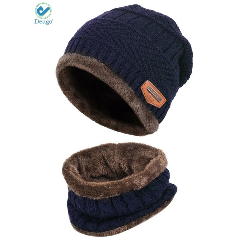 Boys navy hat and scarf sale