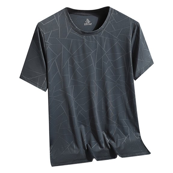 Krdevn Men's T Shirt Summer Loose Casual Running Half Sleeve Breathable Sports Short Sleeve,4XL