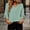 Mint Green, variant on Qiggri 3/4 Length Sleeve Womens Tops Dressy Casual Blouses V Neck T Shirts Summer Tops Spring Outfits Loose Fit L