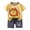 4Yellow17, variant on WERYOUNG Toddler Girls Boys Summer Outfits Short Sleeve Cartoon Prints Tops Shorts 2Pcs Sets For Children Weekend Activities Comfortable Clothing Sets 18-24 Months