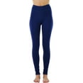 thumbnail image 6 of ToBeInStyle Women's Medium Weight Classic Breathable Cotton Legging - Navy - Small, 6 of 7