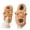 Coffee, variant on Gyujnb Kids Open Back Slide Slippers 3D Cartoon Capybara Plush Soft Non Warm Winter Indoor Unisex Home Footwear,29