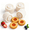 4Pcs-White, variant on Creative Double-Ended Pastry Mold, 2-in-1 Double-Sided Pastry Mold, flip to switch, press to shape, pull apart to clean, for Moon Cakes, Cookies, Filled Pastries & DIY Baking