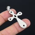 thumbnail image 4 of Natural Black Spinel Handmade 925 Sterling Silver Gift Cross Pendant 2.10", 4 of 4