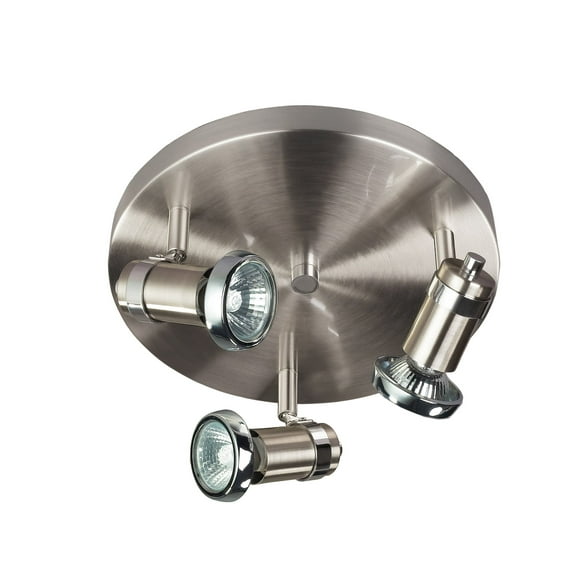 CANARM LTD. ICW391A03BCH10 Shay 3 Bulb Ceiling/Wall Light, Brushed Pewter