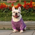 thumbnail image 3 of iOPQO Pet Sweater Dog Puppy Pet Dog Puppy Classic Sweater Sweater Clothes Warm Sweater Winter Purple Xxl, 3 of 4
