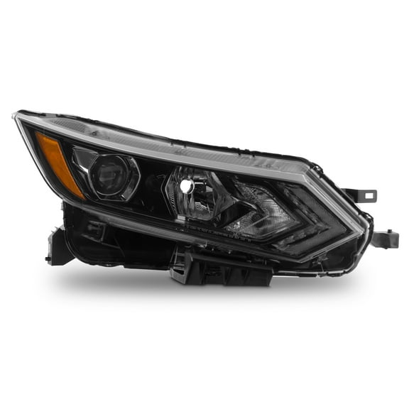 AKKON - Fit 2020 2021 2022 Nissan Rouge Sport 20-22 Halogen Type w/LED DRL Projector Headlight Headlamp OE Style Black Passenger Right