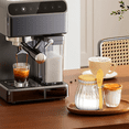 thumbnail image 2 of Recipiente para azúcar con tapa de bambú y cuchara, tarro de vidrio para accesorios de barra de café, bote de café para cocina, 600 ml, 2 of 7