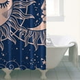 thumbnail image 5 of Gothic Shower Curtain - Dark Celestial Moon & Star Print, Mystical Cosmic Theme Bath Decor, Waterproof Polyester, 36"Wx72"L, Goth Aesthetic Gift, 5 of 5