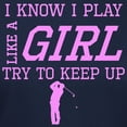 thumbnail image 3 of CafePress - Golf Like A Girl T Shirt - Women's Traditional Fit Dark T-Shirt, 3 of 4