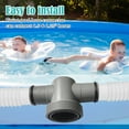thumbnail image 4 of P61408 T Joint Pool Hose Connector 1.5"to 1.25", Filter Pump Hose Connector, Pool Hose Adapter for Pool Parts and Accessories, 4 of 6