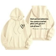 thumbnail image 2 of Dear Person Behind Me Jesus Hoodies for Women Fall Winter Long Sleeve Christian Hooded Sweatshirt with Pockets Pullover Tops, 2 of 8