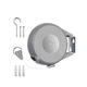 thumbnail image 3 of Tender Ropa Colgador Pared Extensible Retractil Color gris, 3 of 4
