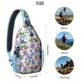 thumbnail image 2 of Axolotl Kawaii Cute Cartoon Sling Backpack Lightweight Durable Crossbody Bag Multi-Functional Design Perfect Gift for Lovers of Adorable Mythical Fantasy Creatures, 2 of 6