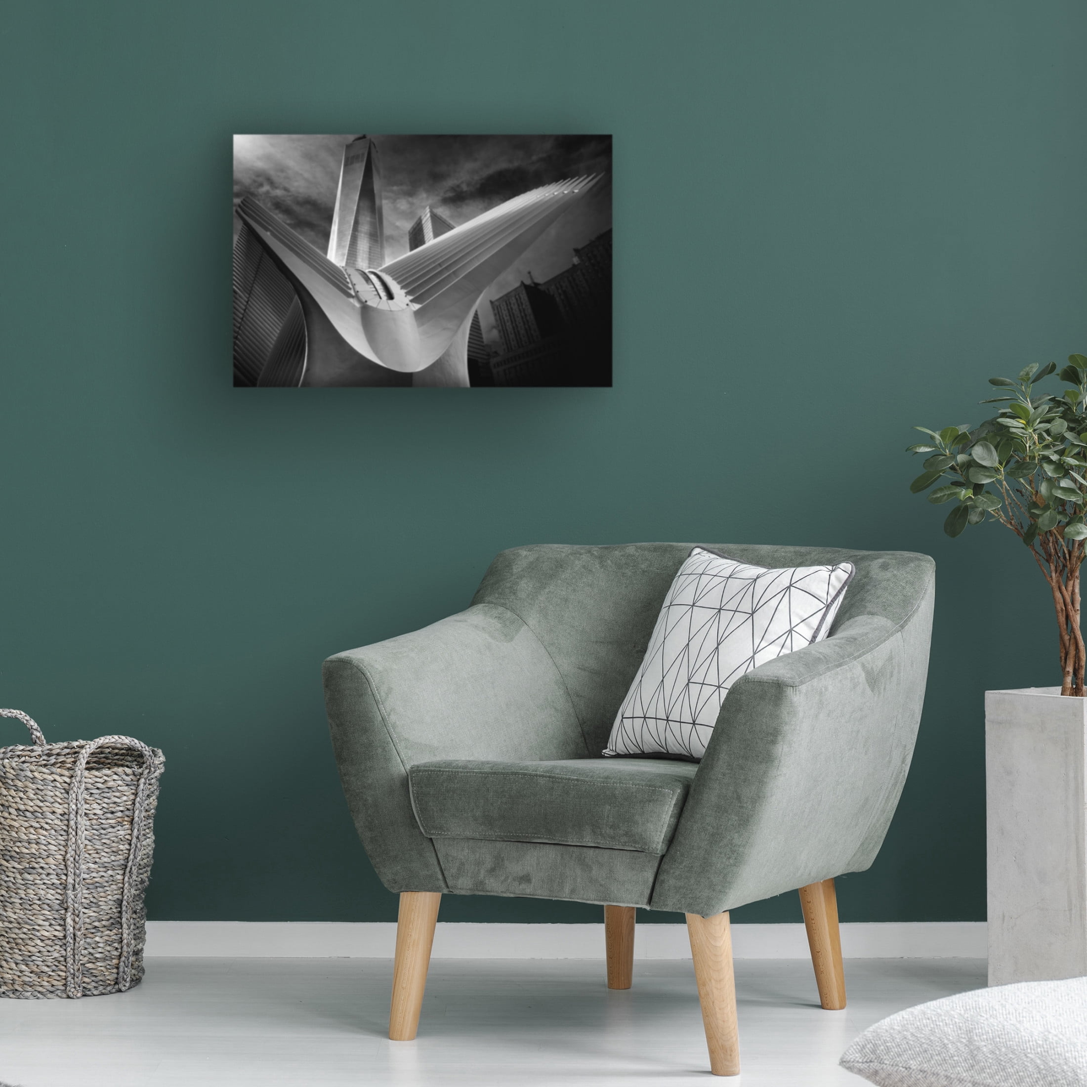 Canvas Wall Art - Alessio Forlano 'Oculus 01' Wall Art for Living Room, Bedroom, or Office Décor by Trademark Fine Art - 32 x 22 Inches