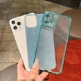 thumbnail image 3 of Compatible with iPhone 11 Pro Max Case for Women Girls, Glitter Luxury Cute Flexible Plating, Shockproof Full Camera Lens Protective Phone Cases for iPhone 11 Pro Max Cute 6.5''- Green, 3 of 12