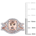 thumbnail image 3 of Everly Women's Morganite 10k Rose Gold Bridal Set, 3 of 11