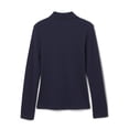 thumbnail image 2 of French Toast Girls School Uniform Long Sleeve Picot Collar Interlock Polo Shirt, Sizes 4-20 & Plus, 2 of 5