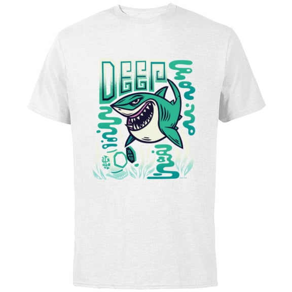 Disney and Pixar’s Finding Nemo Bruce the Shark Deep - Short Sleeve Cotton T-Shirt for Adults - Customized-White