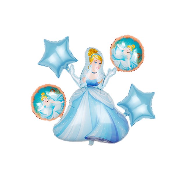 Suministros de fiesta Mylar Balloons Cinderellas Anime, 5 unidades/lote