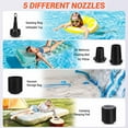 thumbnail image 6 of ETENWOLF Air Pump for Inflatables with 3200 mAh Battery, 2X Faster Inflation & Deflation, 4.5 kPa Mini Electric Air Pump for Air Mattresses, Pool Floats, 6 of 8