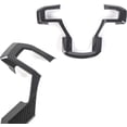 thumbnail image 2 of Carbon Fiber Steering Wheel Trim Abs Sporty Style Interior Accessory for Most Vehicles, 2 of 9
