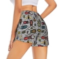 thumbnail image 3 of Sigee Bright Insects for Women's Athletic Shorts High Waisted Running Shorts Pocket Sporty Short Gym Elastic Workout ShortsSmall, 3 of 9