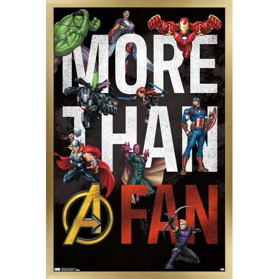 Marvel Comics - More Than A Fan Wall Poster, 14.725" x 22.375", Framed