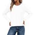 thumbnail image 7 of MexChoioe Womens Long Sleeve Tops Basic Tees Summer Outfits Early Fall Fashion Tunic Dressy Casual Blouses Trendy Sweatshirt for Women, 7 of 7