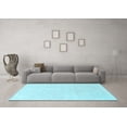 thumbnail image 3 of Ahgly Company Indoor Rectangle Solid Light Blue Modern Area Rugs, 5' x 7', 3 of 4