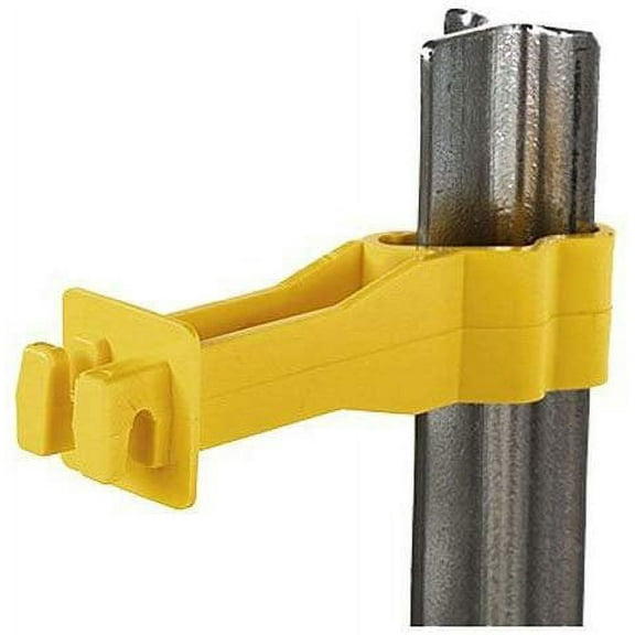 Dare Snug T Post Insulator SNUG-RT-25 - Yellow - 25 Count