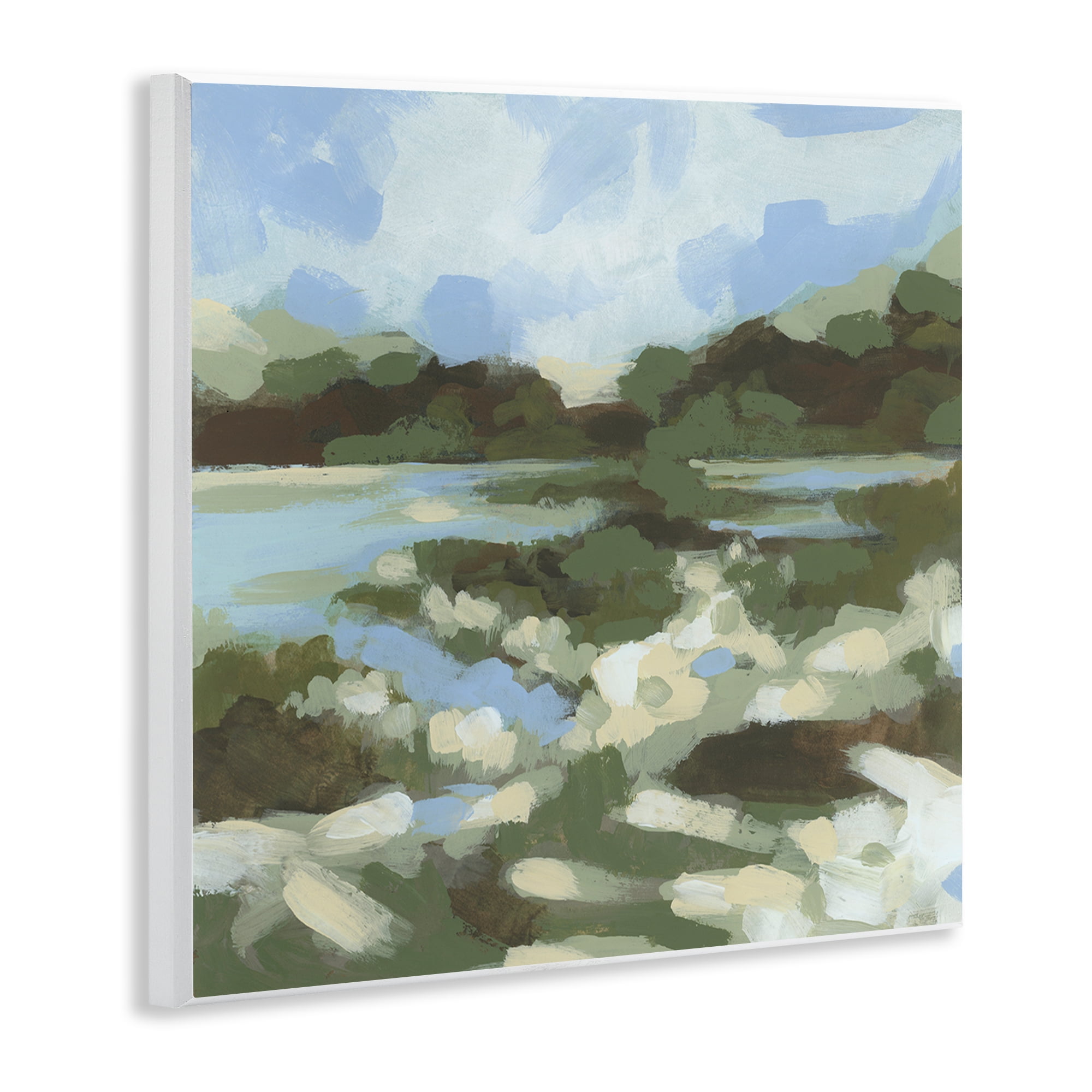 Stupell Industries Fluid Landscape Impression Landscape & Nature Painting Unframed Art Print Wall Art, 12 x 12