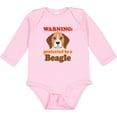 thumbnail image 3 of Inktastic Beagle Dog Protected by Boys or Girls Long Sleeve Baby Bodysuit, 3 of 5