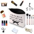 thumbnail image 2 of Martial Arts Taekwondo Karate Gifts Jiu Jitsu Gift A Black Belt Is A White Belt Who Refused To Give Up Cosmetic Bag Black Belt Taekwondo Fighter Gift MMA Judo Gift, 2 of 7