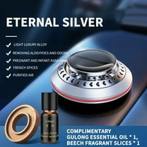 Kehuo Car Air Freshener, Rotating Solar Car Aromatherapy - Essential Oil Diffuser Scent Car Decoration Car Interior Accessories Christmas Gift