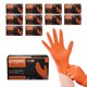 thumbnail image 1 of Guantes desechables GLOVEWORKS HD de nitrilo naranja, 8 mil, XL, 1 of 7