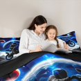 thumbnail image 5 of Manfei Cool Boys Dirt Bike Bedding Comforter Set 2pcs, Cosmos Planets Twin Comforter Sets, Motorcycle Motocross Bedding Set, Ultra Soft Home Decor, 5 of 8