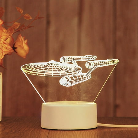 

Ledander 3D USB Acrylic Night Light LED Table Desk Bedroom Decor Gift Lamp