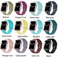 thumbnail image 2 of ALMNVO Compatible with Apple Watch Bands Ultra 49mm 44mm 40mm 38mm 41mm 42mm 45mm Silicone Strap Sport Breathable Bracelet Quick Release Buckle Replacement iWatch Sereis 8 7 SE 6 5 4 3 Accessories, 2 of 8