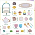 thumbnail image 4 of JoyStone Wooden Tea Party Set for Toddlers, Pretend Play Tea Sets for Kids with Storage Cupcake Stand, Wooden Toys Gifts for Girls & Boys(23PCS), 4 of 8