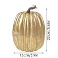 thumbnail image 3 of 8 Inch Large Artificial Pumpkins for Decorating - Realistic Foam Pumpkins for Fall, Halloween & Thanksgiving Decor, DIY Paintable Craft Pumpkins for Centerpieces & Home DÃ©cor, 3 of 8