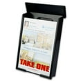 thumbnail image 1 of Black Snap Shut Brochure Box Brochure Holder Flyer Box Black Outdoor""Realtor Style"" Info Box Real Estate Realtor Supplies, 1 of 4