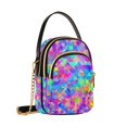 thumbnail image 7 of FORMRS Crossbody Bag for Women Quilted Travel Shoulder Cell Phone Purse with Chain Strap Handbag, Vibrant Geometric Pattern, 7 of 7